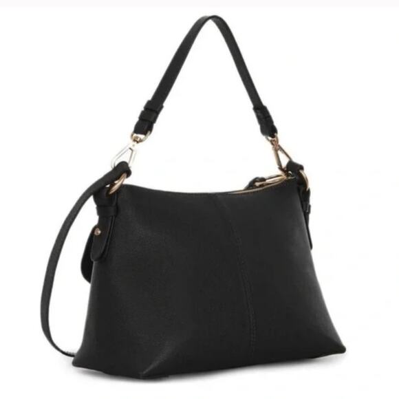 Chloe Joan Cross Body Black Leather/Suede Bag - Picture 4 of 16